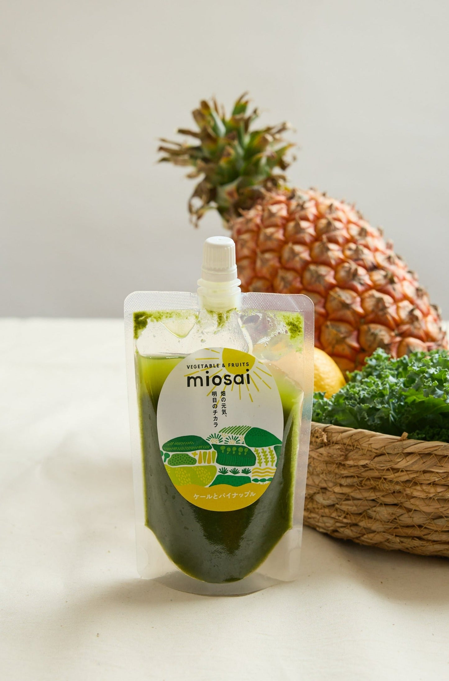 ケールとパイナップル(野菜ピュレ)